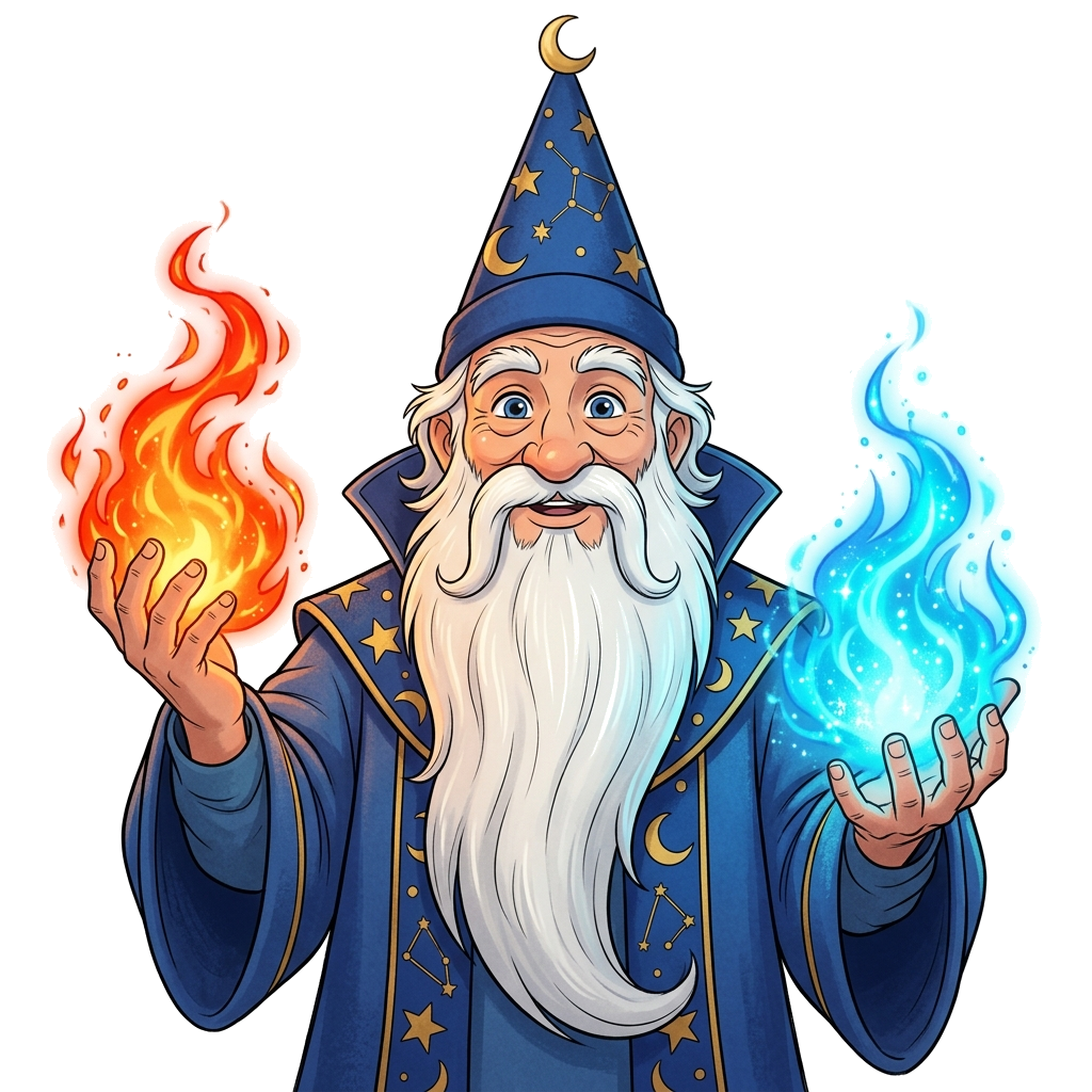 Sorcerer offering a choice between Diagnostics and Growth